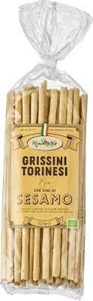 BIO grissini ar sezama sēklām, 250gr 