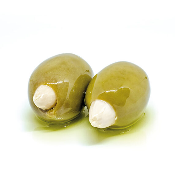 Zaļās olīvas ar mandeli, 250 gr